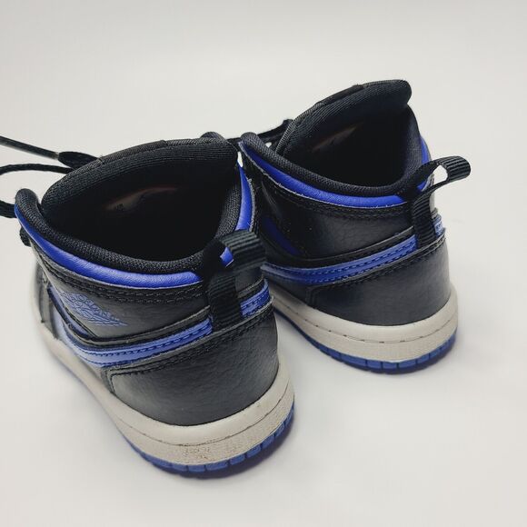 Nike Air Jordan Retro 1 Mid Hyper Royal Blue TD 640735-068 Rare Toddler Size 7C - Picture 5 of 7